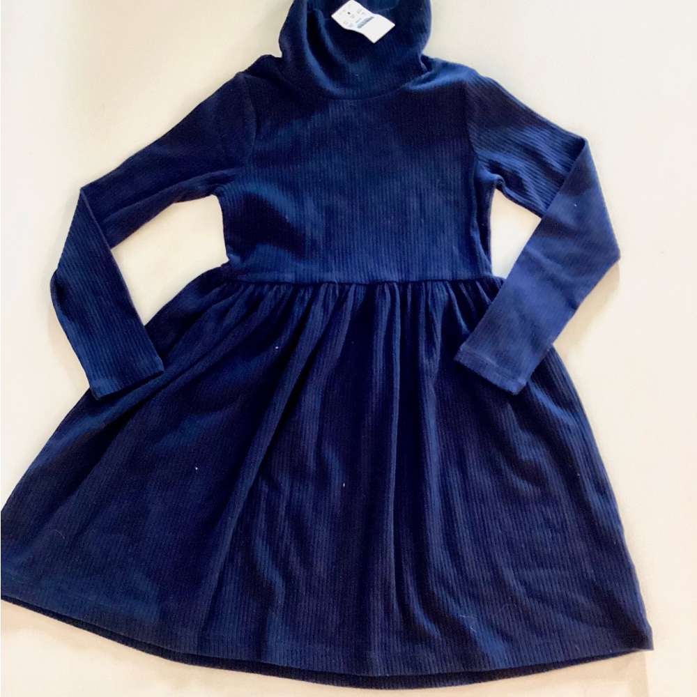 NWT Crewcuts JCrew Navy ribbed corduroy girl Dress - Size S (6/7)